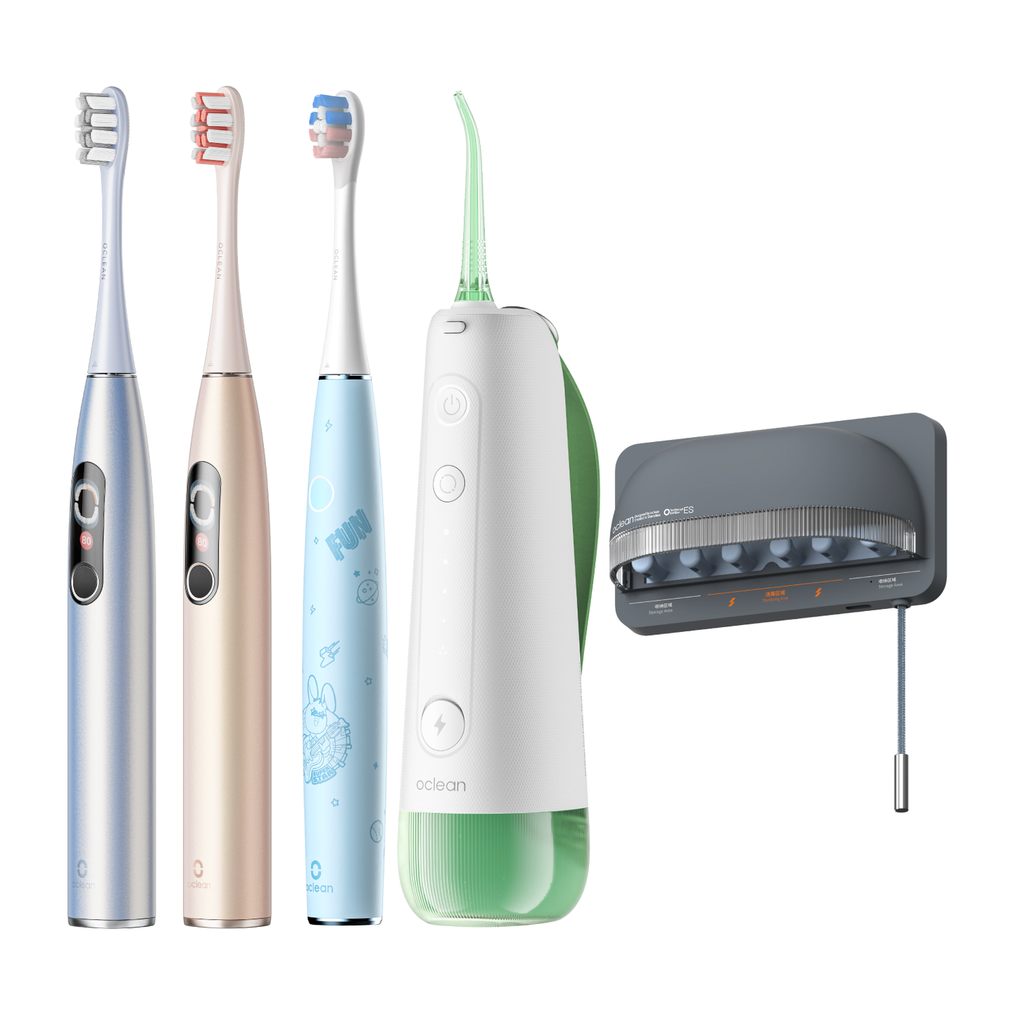 Family Premium Set 2-Toothbrushes-Oclean Global Store