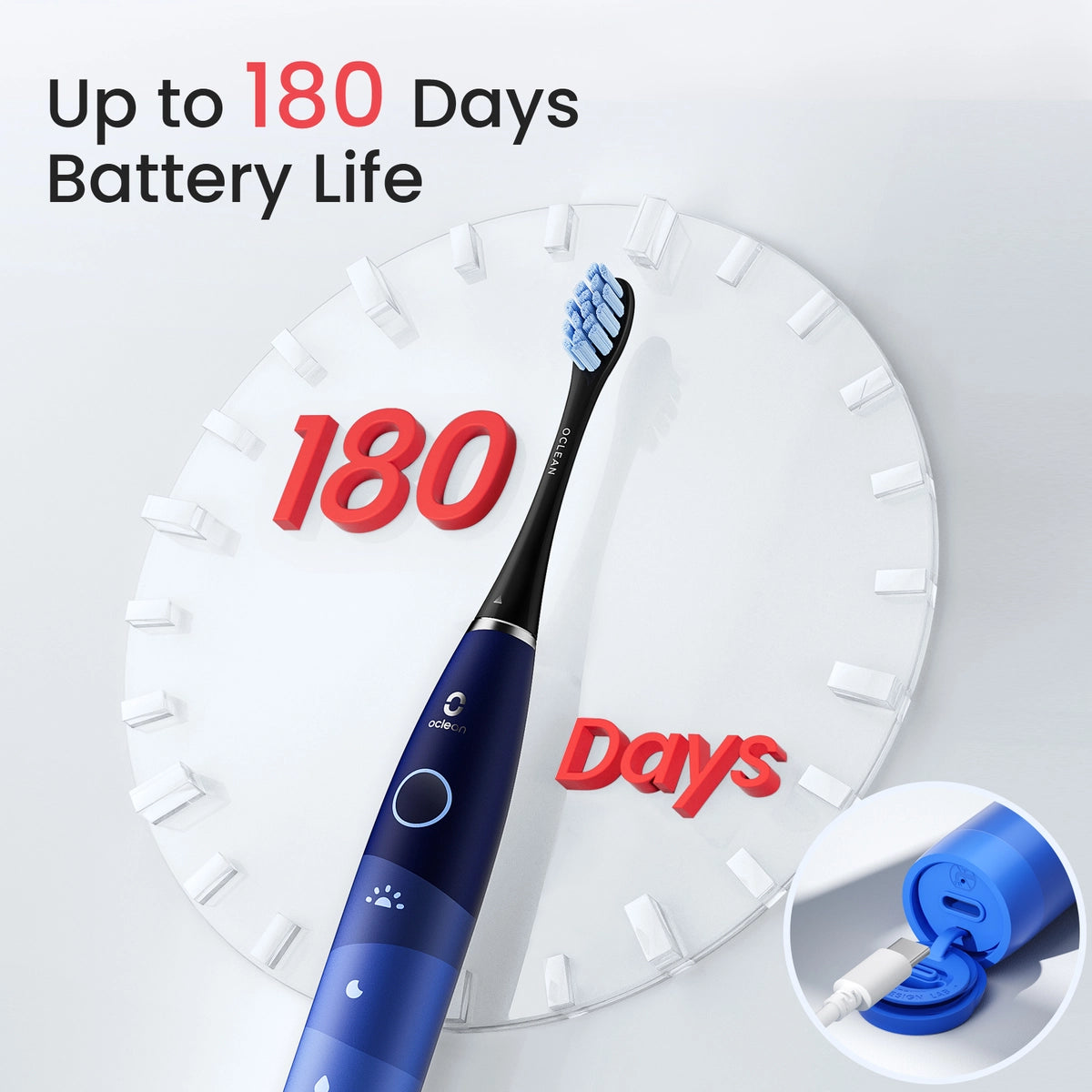 Oclean Flow Sonic Toothbrush - 180 Days Battery Life