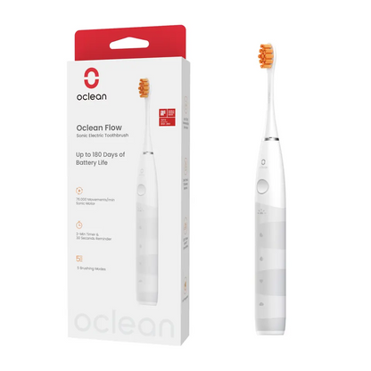 Oclean Flow Sonic Toothbrush - White with Box