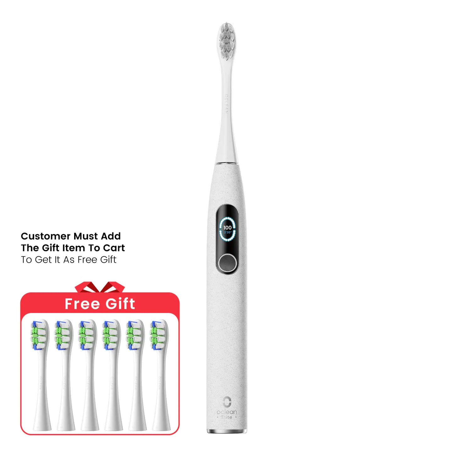 Oclean X Pro Elite Sonic Toothbrush - Gray - World Smile Day Offer